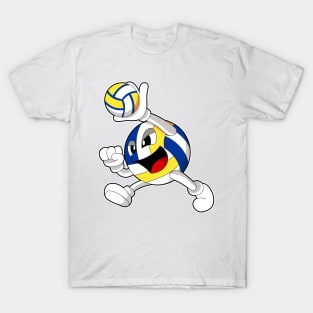 Volleyball player with Volleyball T-Shirt